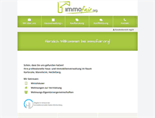 Tablet Screenshot of immofair.org
